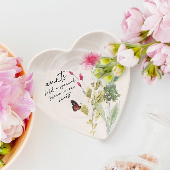 NWT Trinket Dish, Gift for Aunt - watercolor floral art by Amylee Weeks - Picture 2 of 5